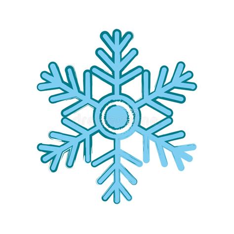 Snowflake Winter Symbol Stock Illustration Illustration Of Snowfall