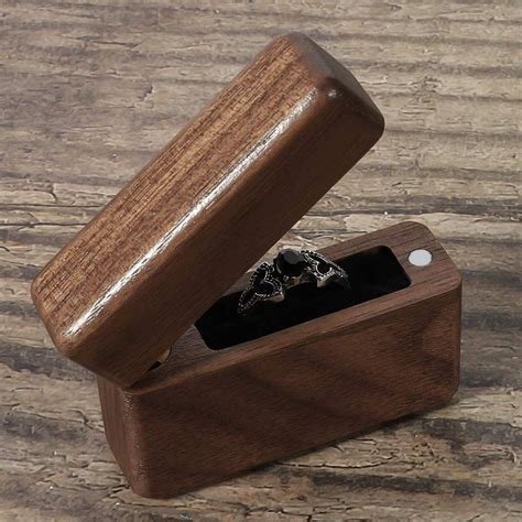 Wood Handmade Jewelry Box Wood Ring Box For Wedding Etsy Uk