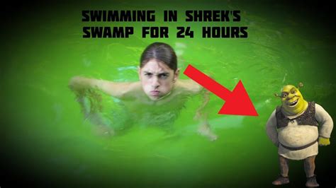 Swimming In Shreks Swamp For 24 Hours Youtube