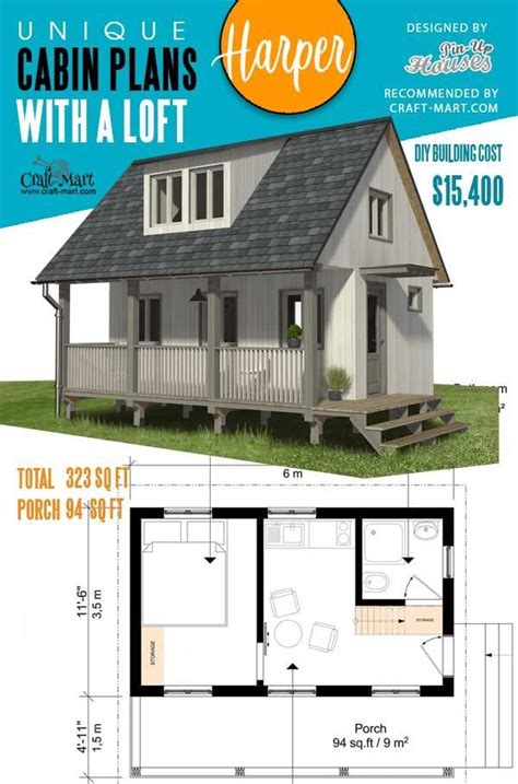 Tiny Cabin Plans With Loft And Porch Shiplov