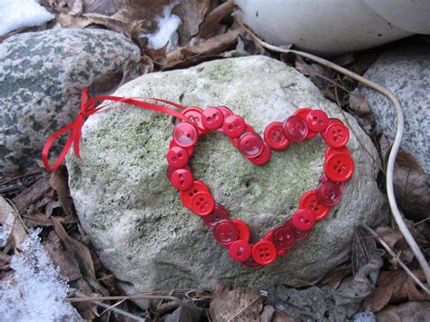Craft Klatch Valentines Day Button Heart Craft Tutorial