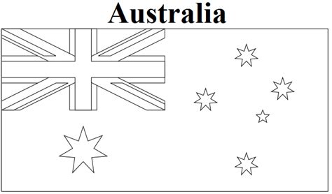 Estudante Digital Coloring Pages Flags Of Australia States And