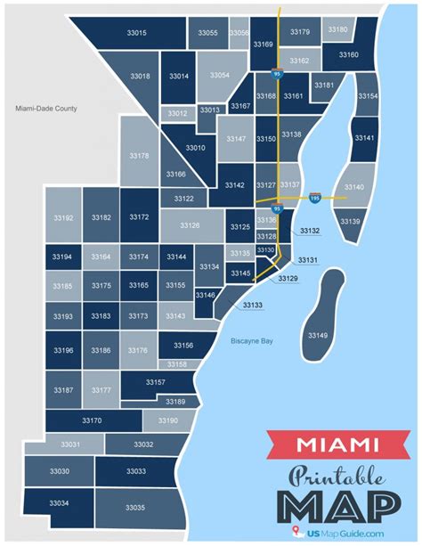 Miami Fl Zip Code Map Updated 2022