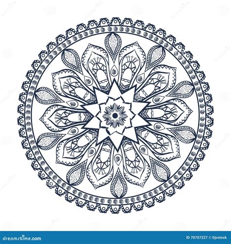 Mandala Design Bohemic Concept Stock Vector Illustration Of