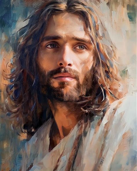 Portrait Painting Of Jesus Christ Jesus Christ Artwork Jesus Christ