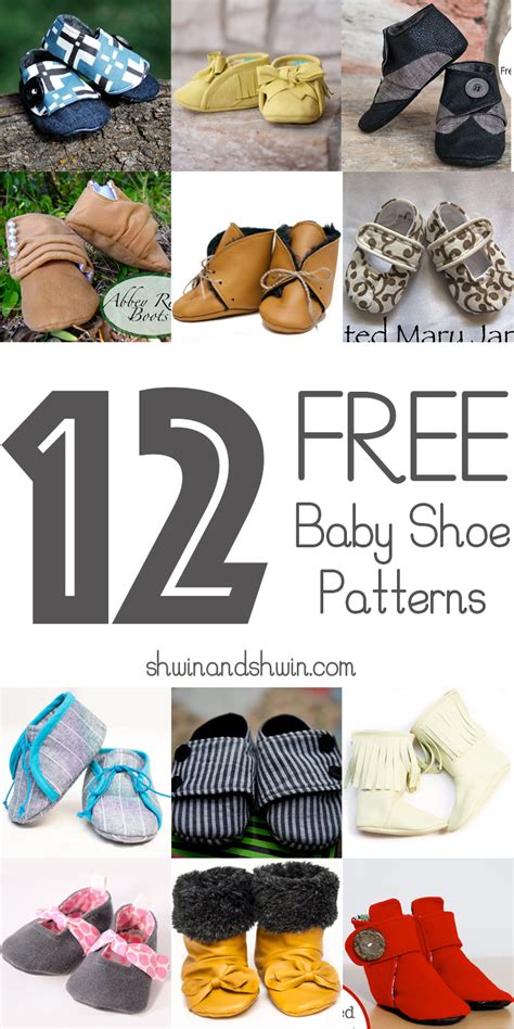 Baby shoe pattern template is available here in different design ideas. 12 Free Baby Shoe Patterns