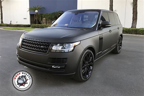 For more info call us @7865584848. Range Rover Wrapped in 3M Deep Matte Black | Wrap Bullys