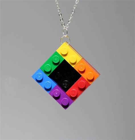 Rainbow Lego Lego Jewelry Jewelry Art Jewellery Diy Presents Diy