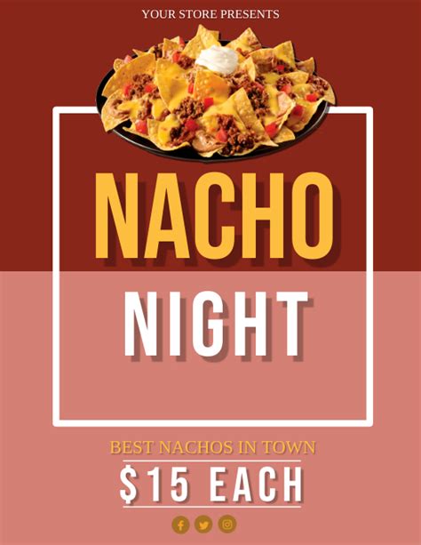 Copia De Nacho Night Event Flyer Template Postermywall
