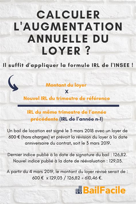 Calculer L Augmentation Du Loyer Formule De L Irl De L Insee