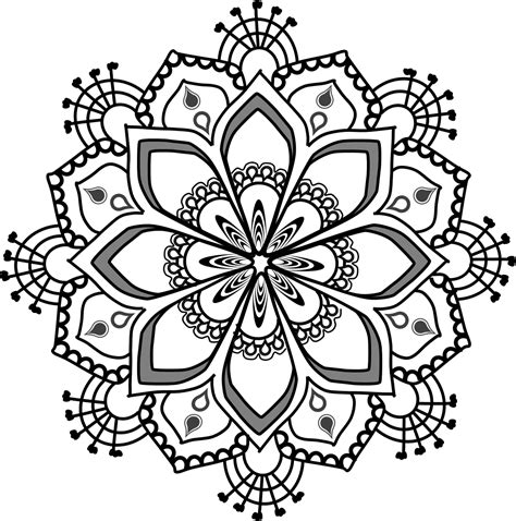 Mandala Flower Clipart Free Download On Clipartmag