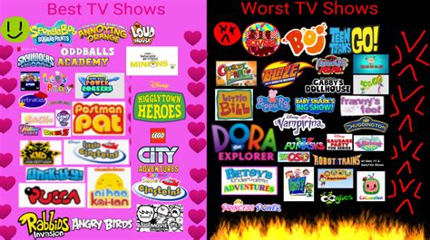 my best shows and worst shows list [updated] by mftondeviantart on deviantart