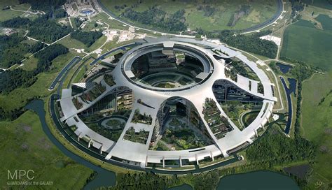 Xandar City Circular Building On Behance Sci Fi Architecture Amazing