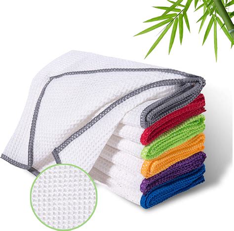 Luckiss Bamboo Dish Cloths Cleaning Cloth And Dishcloths
