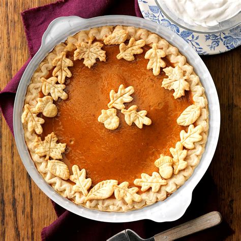 Easy Pumpkin Pie Recipe Taste Of Home