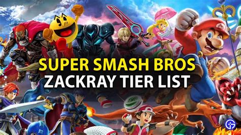 Super Smash Bros Ssb Zackray Tier List Mario Sheik And More