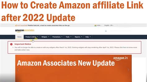 How To Create Amazon Affiliate Link With 2022 Update Important Notice