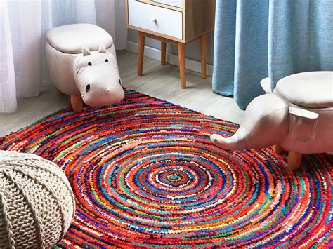 Farbtupfer in blau, orange und rot bringen die edlen läufer und matten zum strahlen. Teppich Bunt - Läufer - Vorlage - Baumwolle und Polyester ...