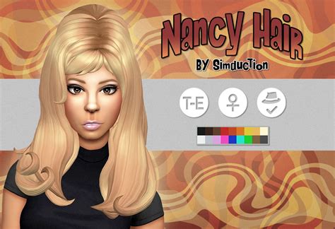 Nancy Hair By Simduction Simduction On Patreon Sims Hair Sims 4 Sims