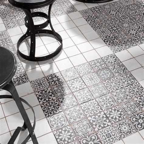 Cavendish Black Pattern Tiles 330x330mm Luxury Tiles