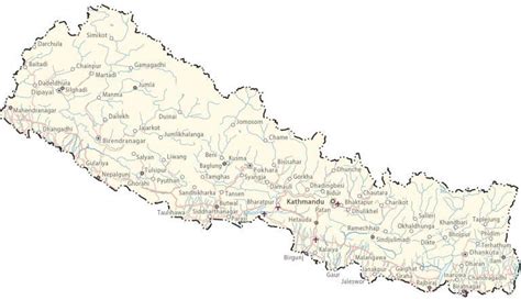 Map Of Nepal Gis Geography