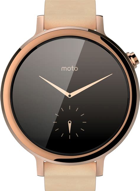 Motorola Moto 360 2nd Gen 42 Mm For Women Blush Leather Smartwatch