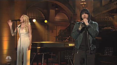 Eminem And Skylar Grey Perform Walk On Water And Medley On Snl Variety