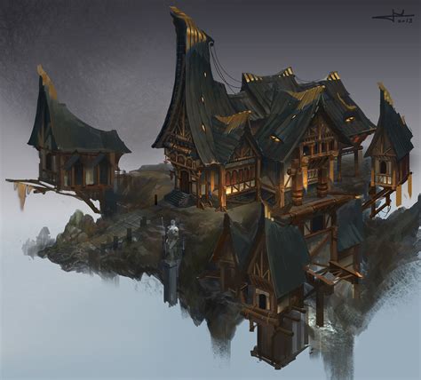 Fantasy Architecture 2 Chen Cheng On Artstation At