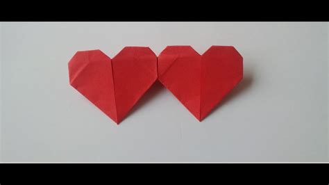 Origami Double Heart Craft Tutorial Youtube