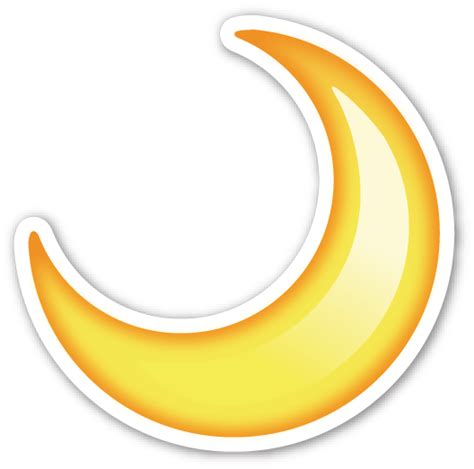 Crescent Moon Emoji Inc Emojis Pegatinas Y Pegatinas Tumblr