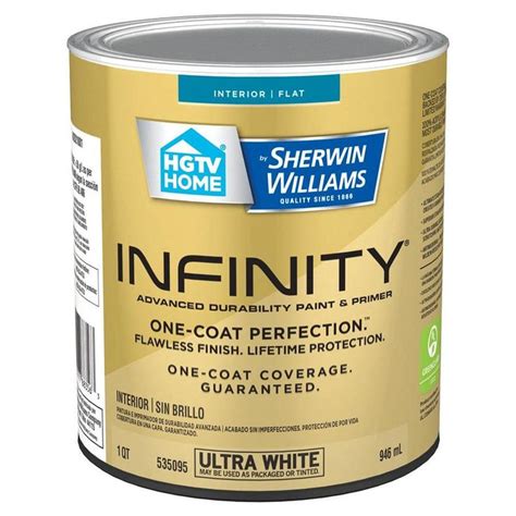 Hgtv Home By Sherwin Williams Infinity Flat Ultra White Tintable