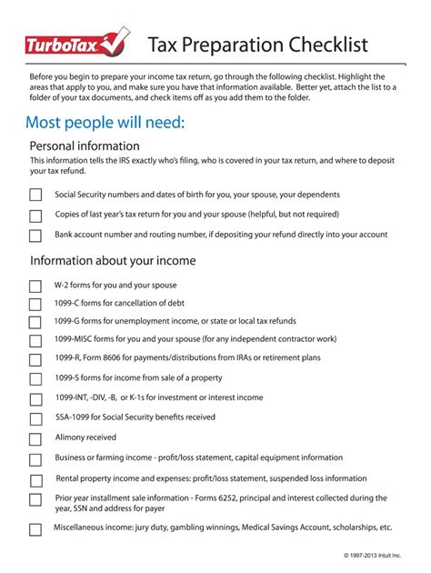 Tax Preparation Checklist Pdf Fill Out And Sign Online Dochub