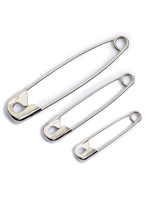 Strong Silver Safety Pins 25pcs Large To Small Assorted Size Etsy