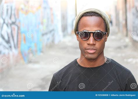 Portrait Of African Man With Sunglasses Stock Photo Image Of American