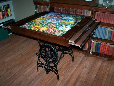 This Sliding Panel Feature Is Intriguing For Jigsaws Puzzle Table