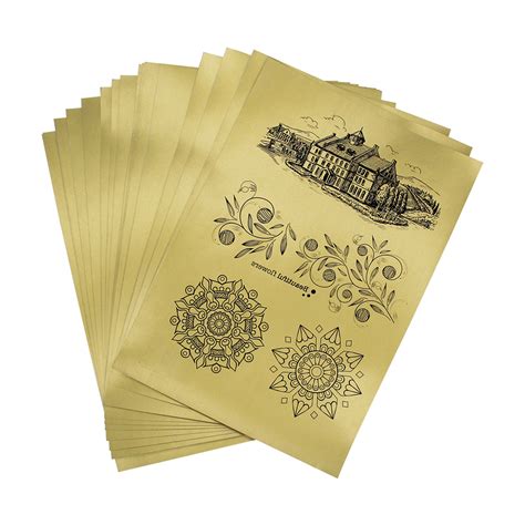 Metallic Gold Laser Transfer Paper On Uncoated Hard Surface
