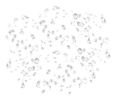 Transparent Water Droplets Png