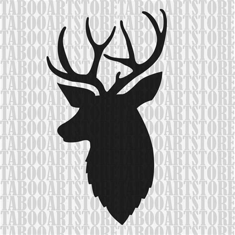 Download Deer head vector clipart deer eps deer silhouette deer
