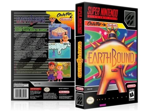 Earthbound Snes Video Game Case