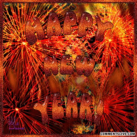 Beautiful Fireworks Animated Happy New Year Graphic New Year Graphic