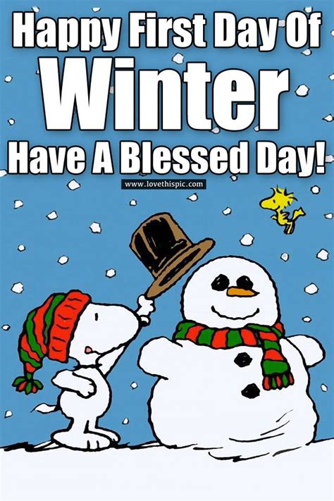 Happy First Day Of Winter Have A Blessed Day Pictures Photos And