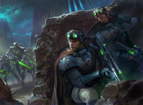 Reconnaissance Mission Mtg Art From Warhammer 40000 Set By Billy