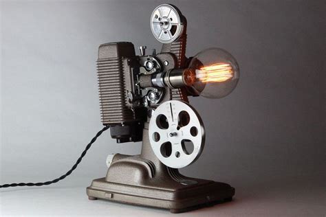 Vintage 1940’s Revere 8mm Model 85 Movie Projector Table Lamp Perfect For Home Theater Or Man
