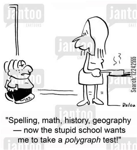 The polygraph, like any other lie detection technique, measures an indirect effect of lying, says dr sophie van der zee, who has expertise in forensic psychology and has researched deception for many years. polygraph cartoons - Humor from Jantoo Cartoons
