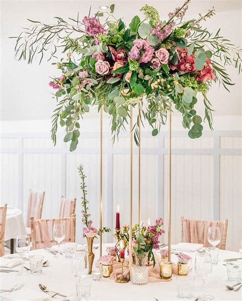 We can give you a hand with our tall exotic designer crystal garland chandelier wedding centerpiece in case you are on the lookout for something other than tall gold centerpiece vases for your floats, you won't be able to say 'no' to our metallic silver. Tall multi color centerpiece in gold stand | Tall ...