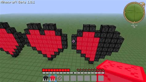 Minecraft Pixel Art Minecraft Hearts Ep 1 Youtube