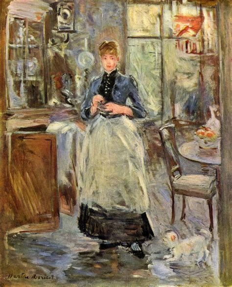 In The Dining Room C1875 Berthe Morisot