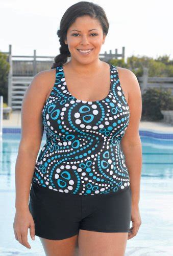 Plus Size Chlorine Resistant Swimwear Deartha Womens Plus Size
