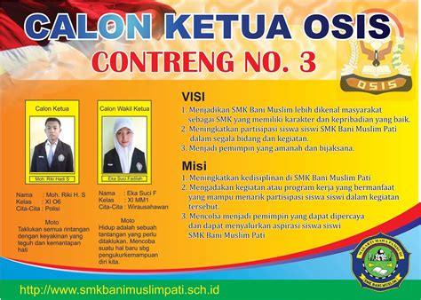 Berikut beberapa contoh visi dan misi yang di terapkan di berbagai organisasi dan perusahaan, anda dapat melihat dan dan membuat visi dan misi sendiri misi : visi dan misi osis - wood scribd indo