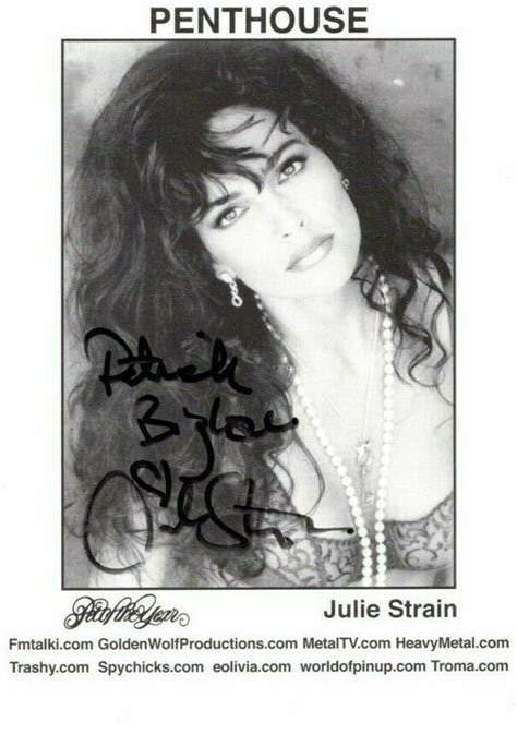 Julie Strain Autographed Signed Penthouse Photograph To Etsy